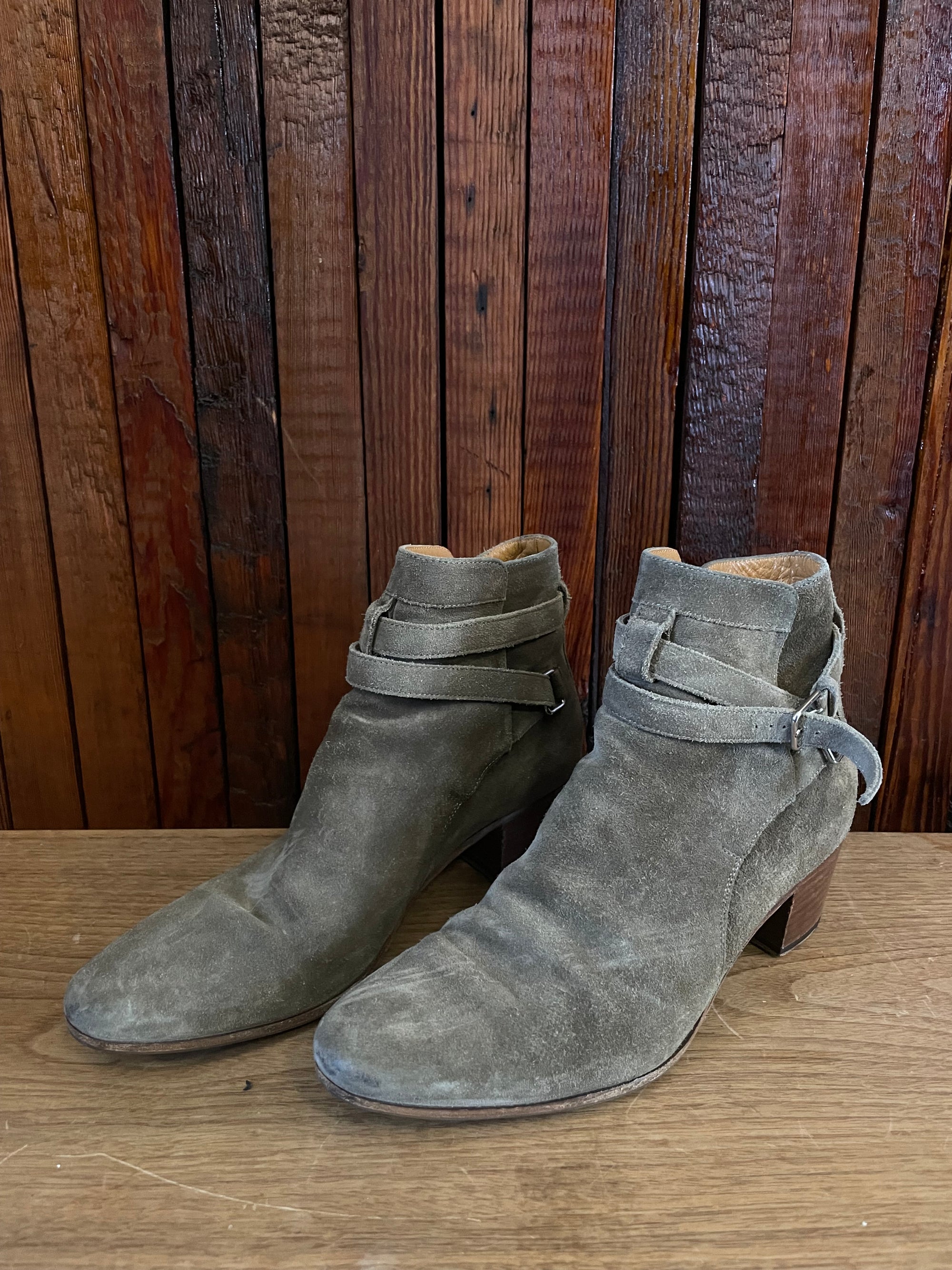 Saint Laurent Paris brown Jodhpur boots