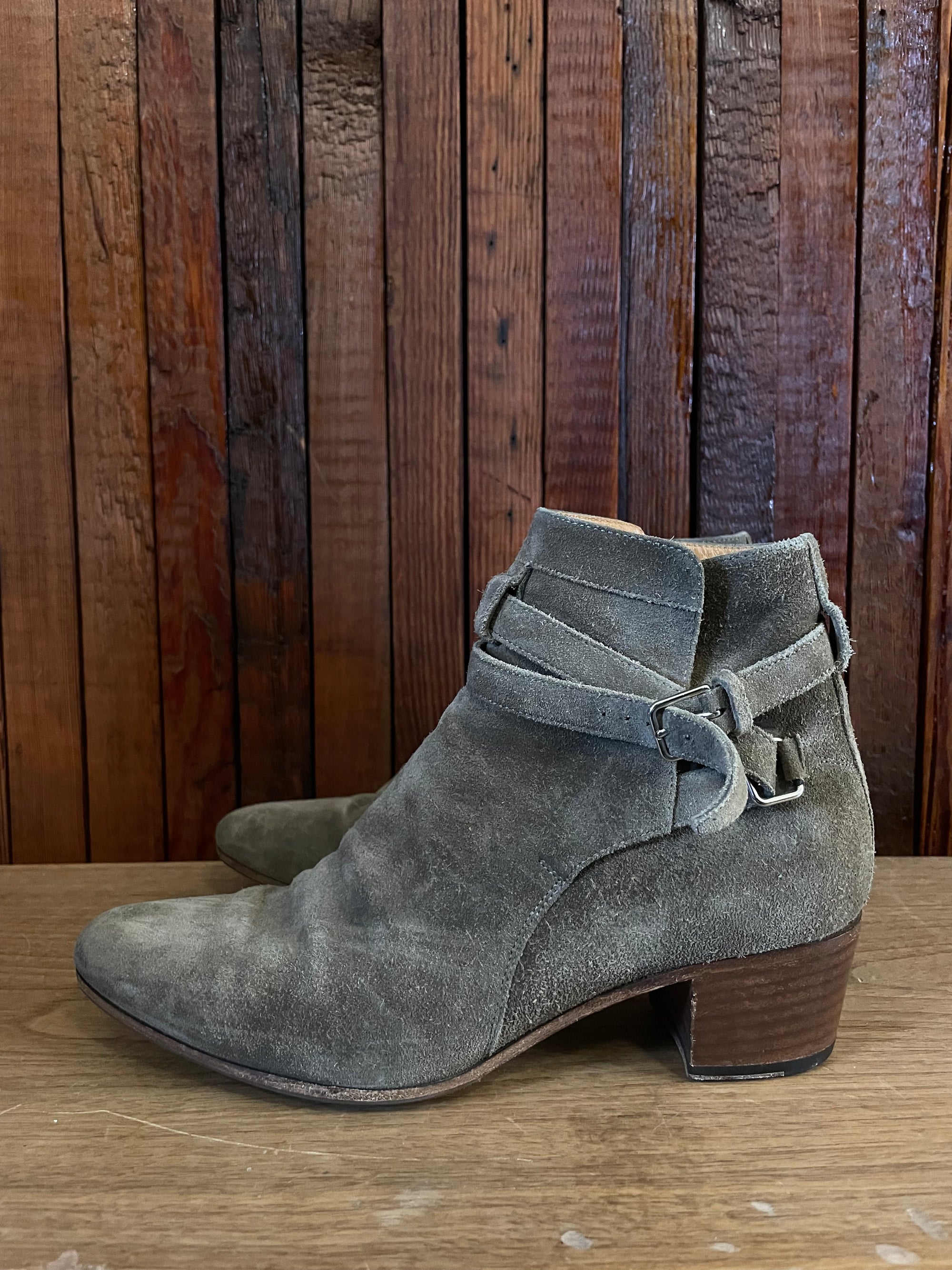 Saint Laurent Paris brown Jodhpur boots