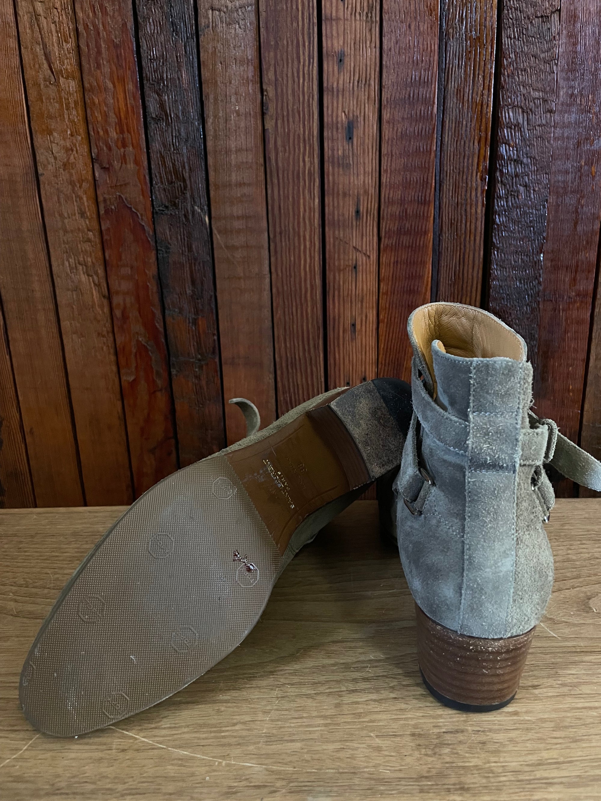 Saint Laurent Paris brown Jodhpur boots