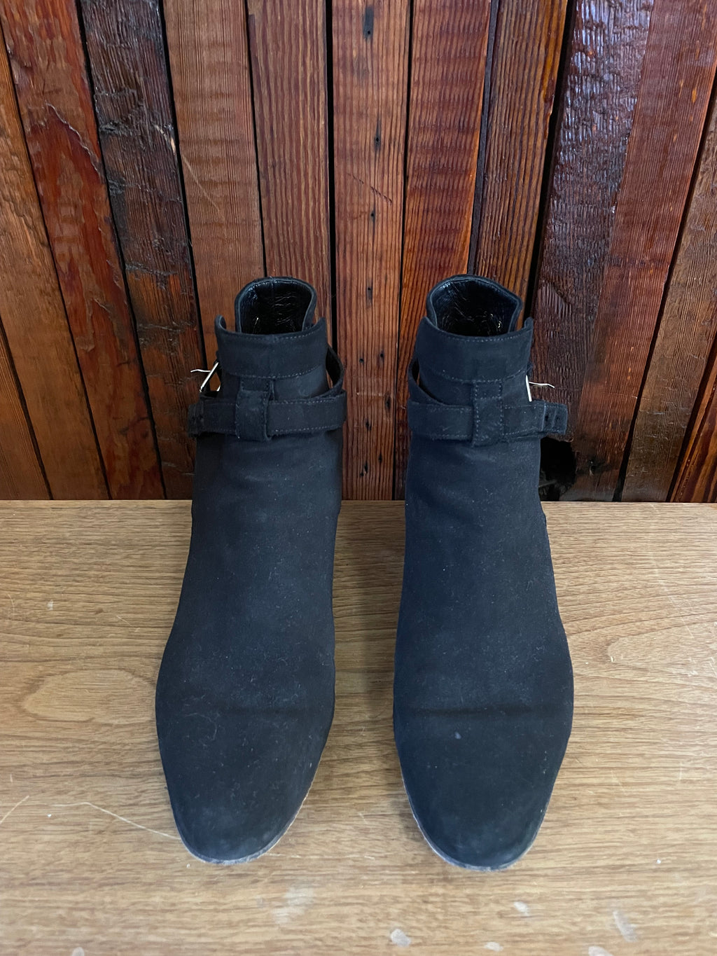 Saint Laurent Paris black Jodhpur boots