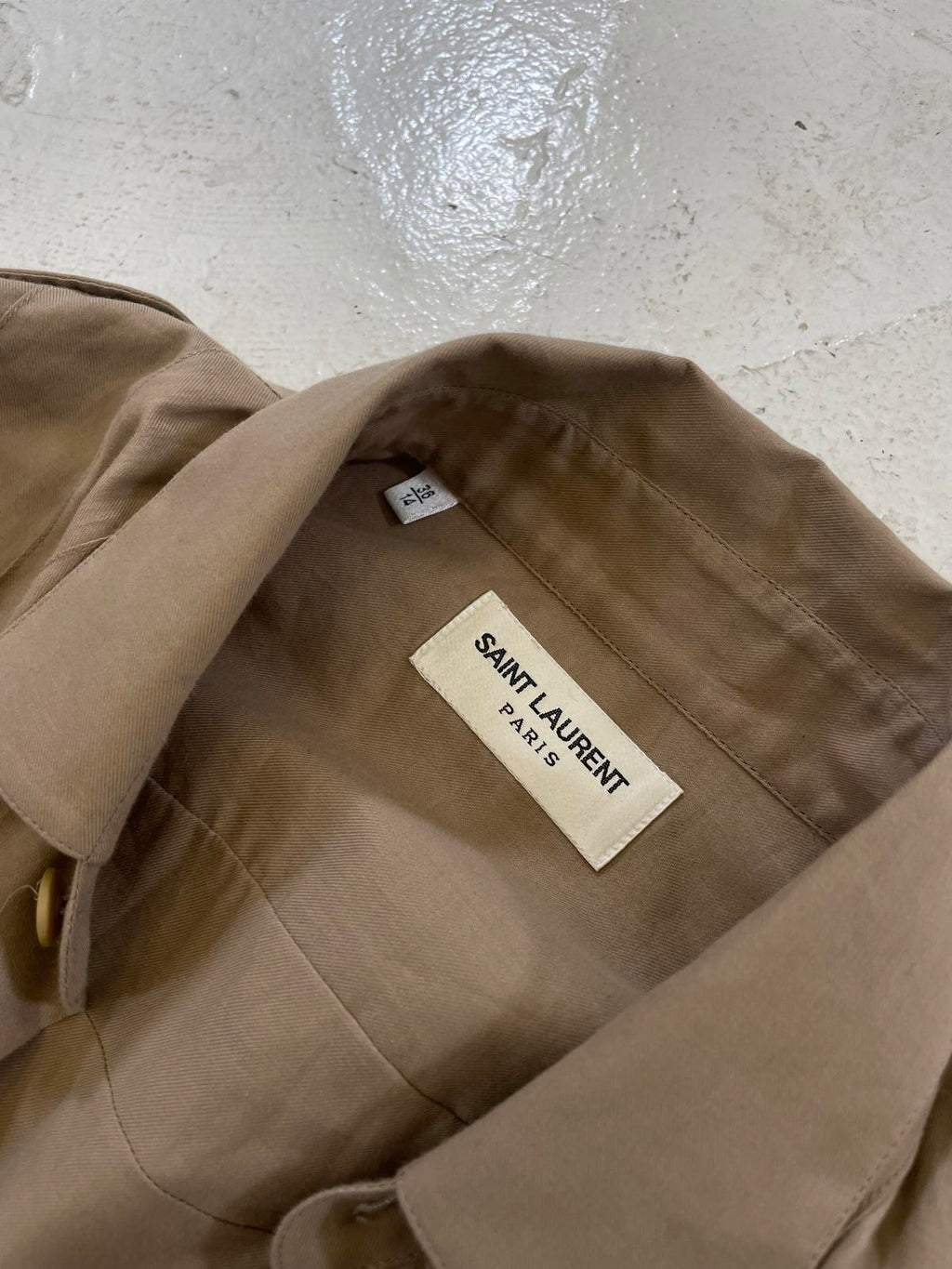 Saint Laurent tan button up