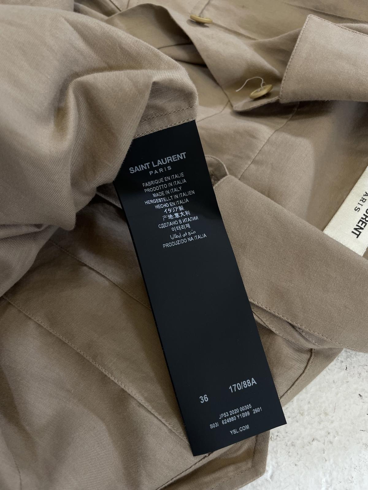 Saint Laurent tan button up