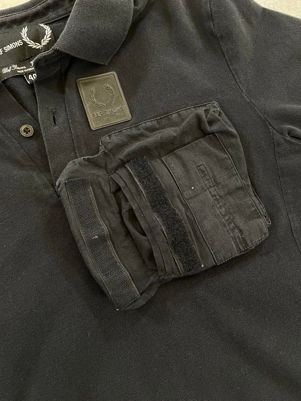 RAF Simon’s Black Polo