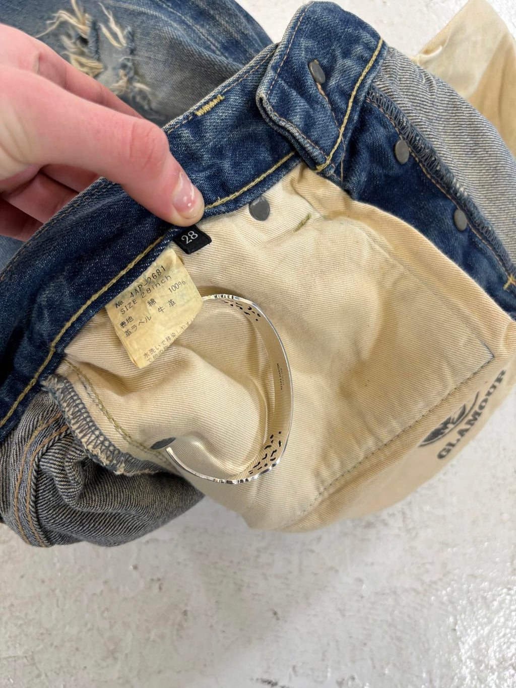 Hysteric Glamour studded pocket jeans