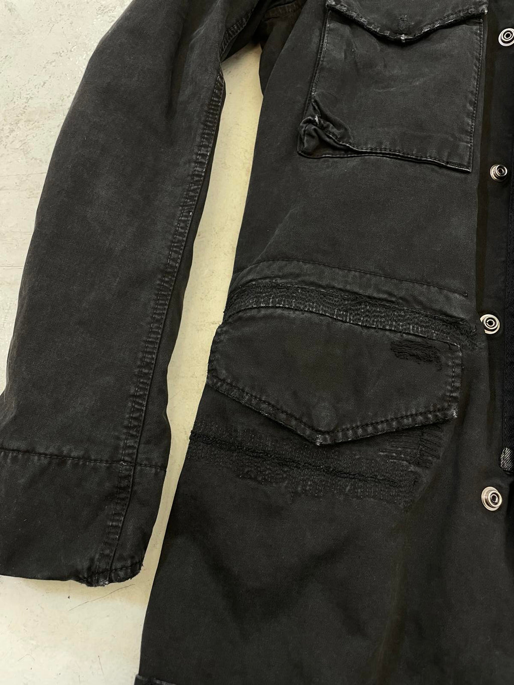 Balmain Homme Ss11 distressed trench coat