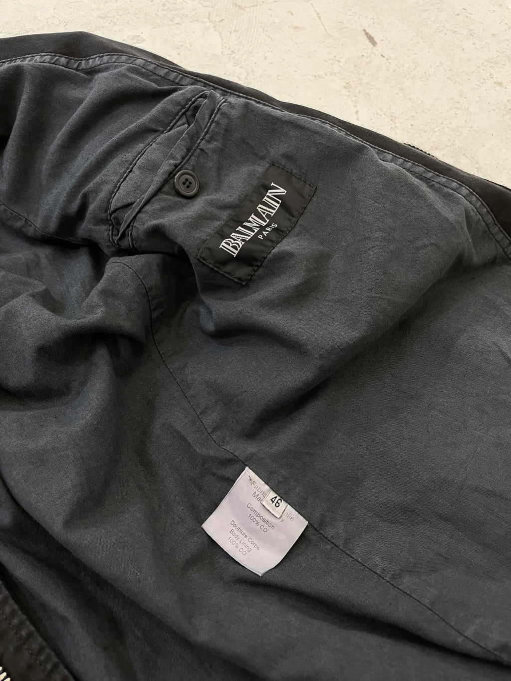 Balmain Homme Ss11 distressed trench coat