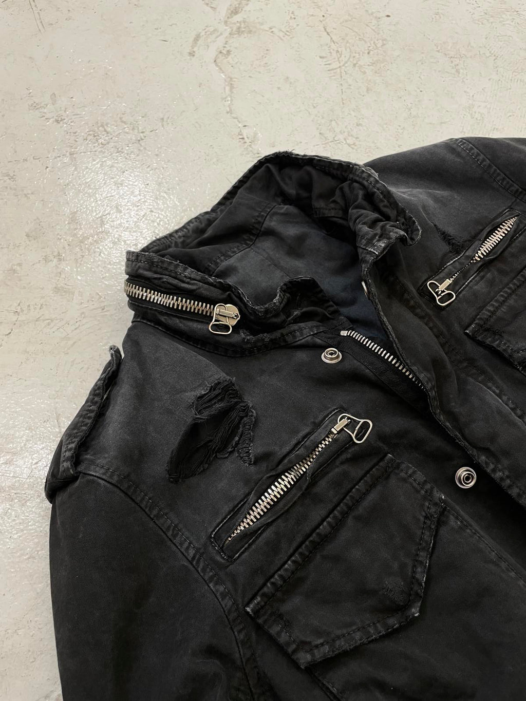 Balmain Homme Ss11 distressed trench coat